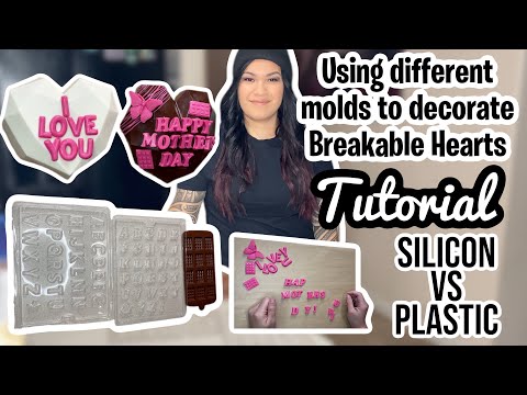 How to make letters with different molds | Breakable heart | Silicone vs plastic | Tutorial