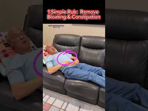 1 Simple Rub:  Remove Bloating & Constipation!  Dr. Mandell