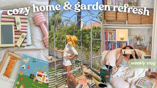 garden & home refreshπ± planting for spring, social media break, cozy bed day, and decluttering