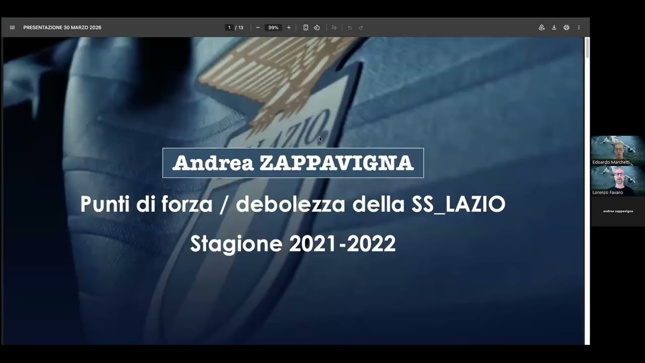 Testimonianza di Andrea Zappavigna