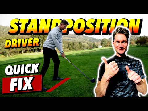 Standposition für gerade Drives (nicht parallel stehen)