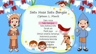 Download lagu Satu Nusa Satu Bangsa Lirik - Indonesia Pusaka | Lagu Nasional | Tema 7 Kelas 4 SD | Vocal Shema mp3 Download lagu Satu Nusa Satu Bangsa Lirik - Indonesia Pusaka | Lagu Nasional | Tema 7 Kelas 4 SD | Vocal Shema mp3