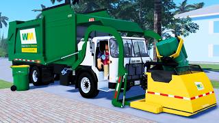 Roblox Garbage Trucks | Waste Management Autocar ACX Heil Curotto Can Garbage Truck on Florida Trash