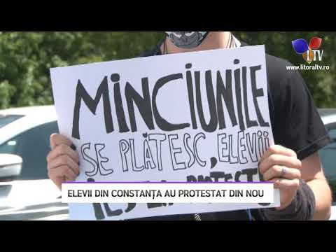 Elevii din Constanța au protestat din nou - Litoral TV
