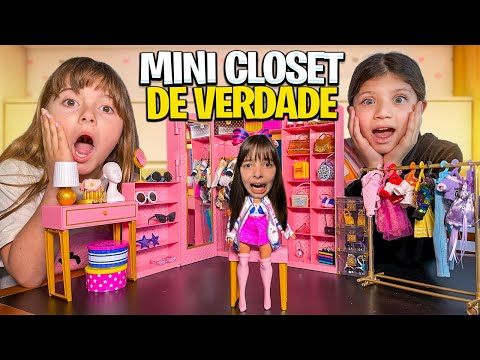 FIZEMOS UM MINI CLOSET DE VERDADE