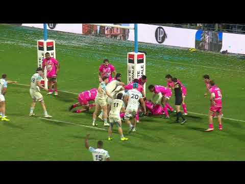 TOP 14 - Essai de Lucas PAULOS (AB) - Aviron Bayonnais - Stade Français Paris