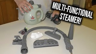 Powerful Portable Steam Cleaner | BISSELL Steam Shot OmniReach for Tile, Grout, Windows & Fabric