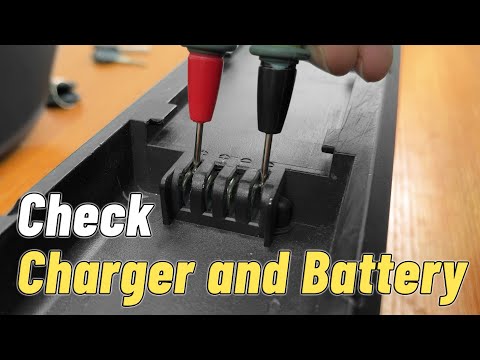 How to check charger and battery issue by voltage meter?
