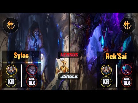 Challenger SYLAS [Conqueror] (Jungle) VS  REK'SAI - Challenger KR Patch 10.8