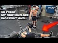 POWERLIFTER FAILS MY BODYBUILDER WORKOUT? (Wasn't Expecting This...)