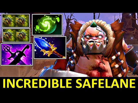 INCREDIBLE SAFELANE [ PUDGE ] BRUTAL 18KILLS - INSANE CARRY - TEAM FIGHT