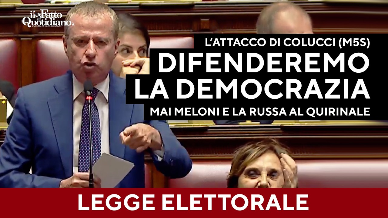 L'affondo di Colucci (M5S): "Vi impediremo di portare Meloni o La Russa al Quirinale"