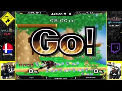 Avalon M-II - reaper (Marth) Vs VwS | Prof Pro (Fox) - SSBM Singles Loser Quarter Final