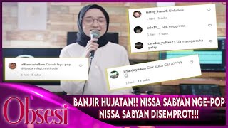Download lagu BANJIR HUJATAN😱 Nyanyi Lagu POP❗️Nissa Sabyan Disemprot😲😲 | OBSESI mp3