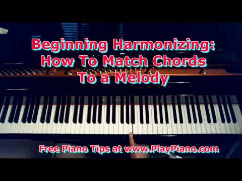 How To Harmonize a Melody With Chords In Your Left Hand - For Beginners Only