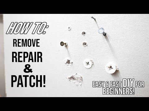 How To Remove And Fill Drywall Anchor Holes | DIY Fast And Easy Repair For Beginners!