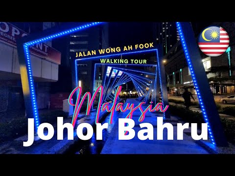 Excursão a pé pelo mercado noturno de Jalan Wong Ah Fook: explorando o coração vibrante de Johor Bahru #malaysia