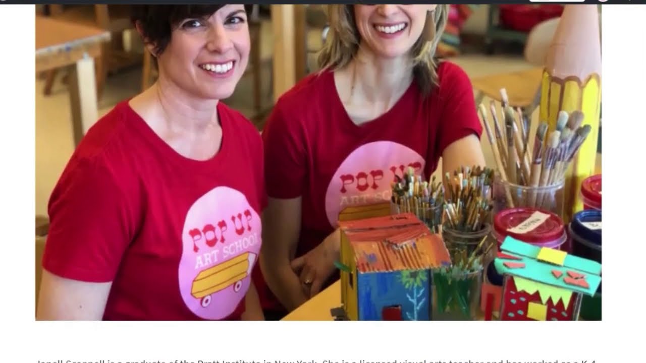 Pop up Art School promo for Outschool