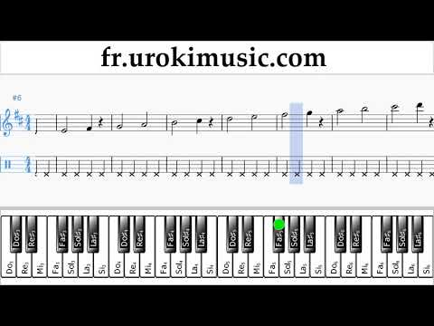 Cours de Piano (main droite) Jonas Blue - Mama Tuto Partitions Partie#1 um-i829