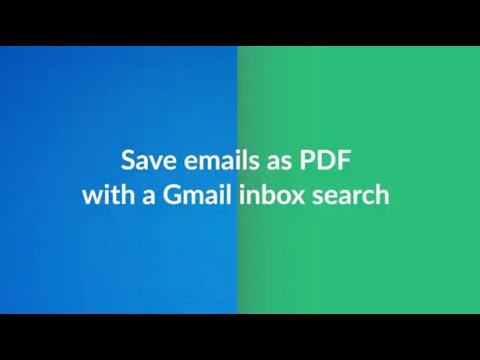 Save Emails as PDF by cloudHQ