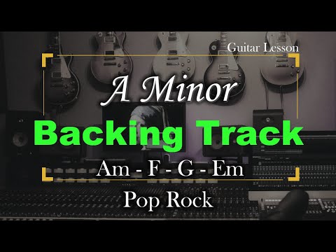 Am Backing Track | 80 Bpm | Pop Rock