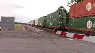 MVI 1673 ns 214 intermodal train with #4004 dc to ac in south manassas va