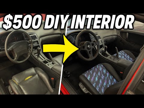 $500 DIY INTERIOR TRANSFORMATION - 300ZX TWIN TURBO BARN FIND BUILD PT 13