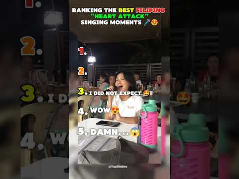 Ranking the best Filipino "Heart Attack" Singing Moments 🎤😍#shorts #shortvideo #talent #singing