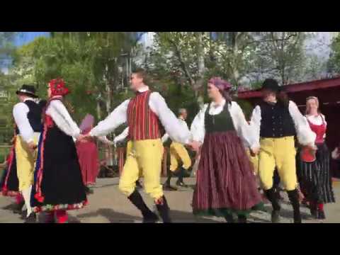 Slängpolska från Närke med Skansens Folkdanslag