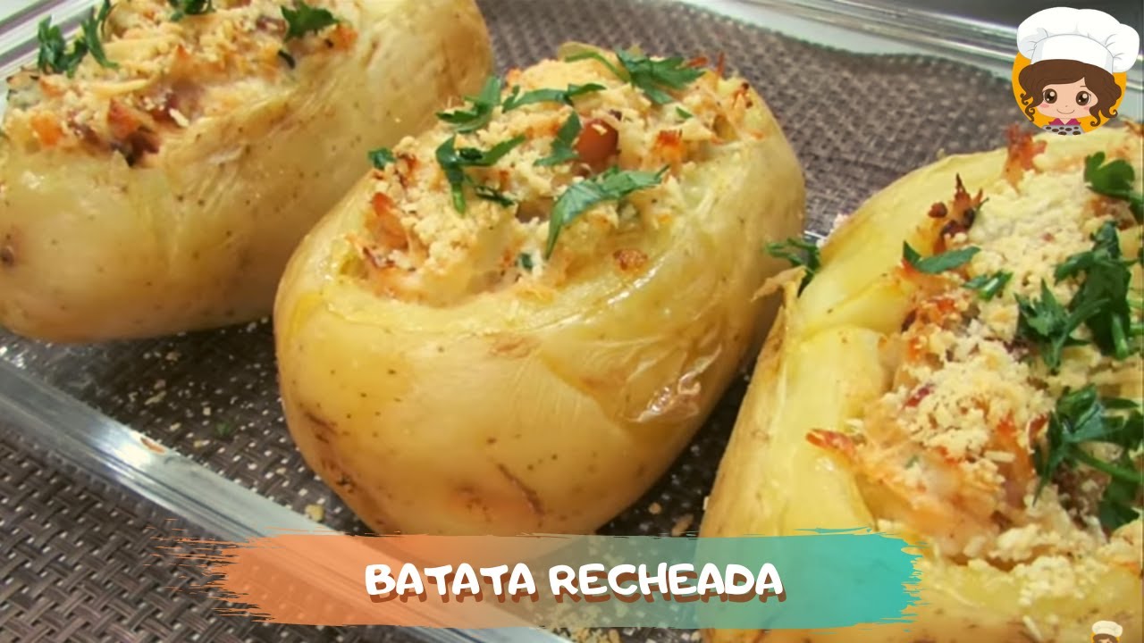 BATATA RECHEADA  DE FORNO - MIL DELÍCIAS NA COZINHA