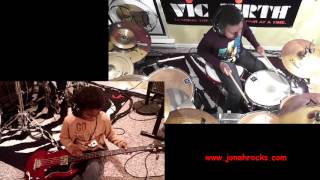 Jonah - 11, Brother Isaac - 7,  play Soundgarden - Spoonman