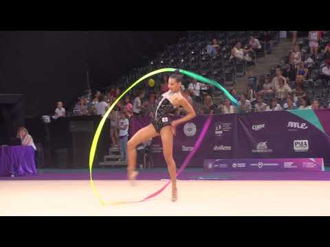 Natela Bolataeva GEO Ribbon AA World Challenge Cup Cluj 24 August 2019