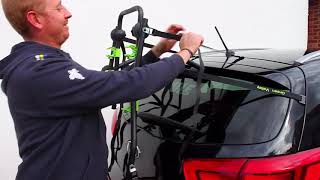 How To Fit Cycle Bike Carrier Rack to Rear Door Boot Mount * Kia Sportage *