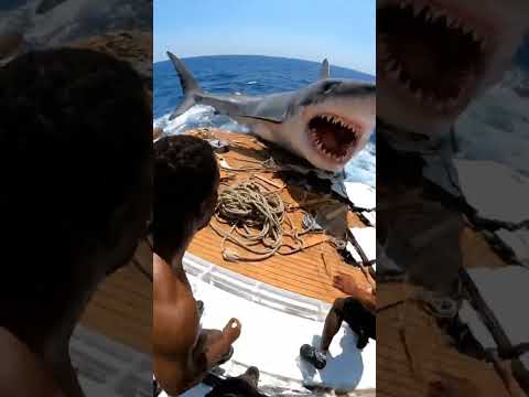 Shark Chaos at Sea GoPro Footage True Event #shark #marinemystery #sharkattack