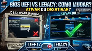 Como ativar/desativar SECURE BOOT modos UEFI e LEGACY na BIOS para instalar Windows
