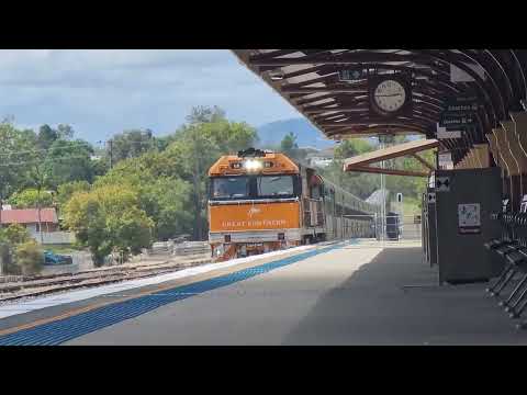 the great southern train south bound for Adelaide loco NR31 NR30 run number 2BT8 passed casino