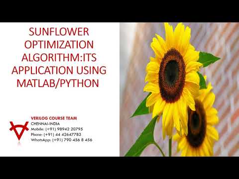 Sunflower Optimization Algorithm Its Application Using Matlab Python