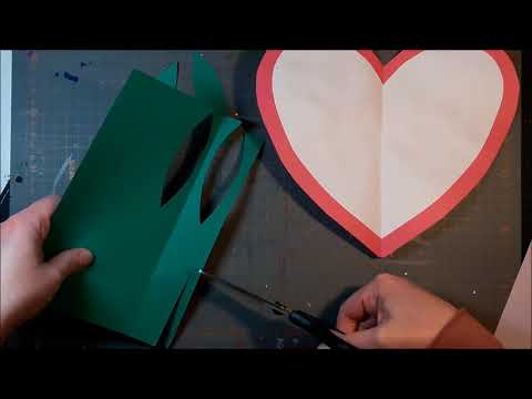 Pop up-kort med tulpan