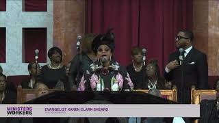 Karen Clark Sheard singing God is here