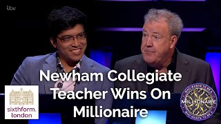 Newham Collegiate Sixth Form Centre Teacher Jerome Singh Appears On Who Wants To Be A Millionaire