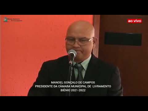 Discurso de Posse do professor Manoelzinho como ‘presidente’ da Câmara de Livramento