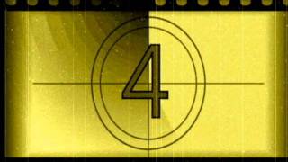 FREE download, Vintage film count down HD with sound