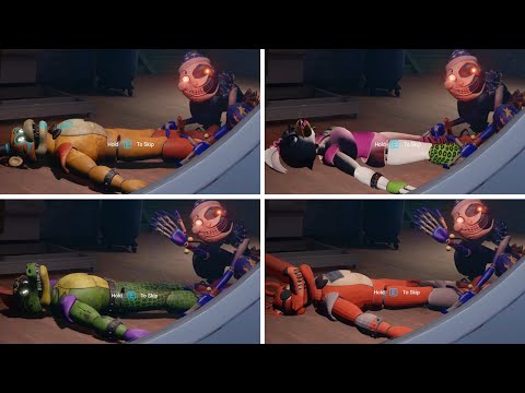 What happens to Moon after kidnapping Freddy and Friends - FNAF Security Breach