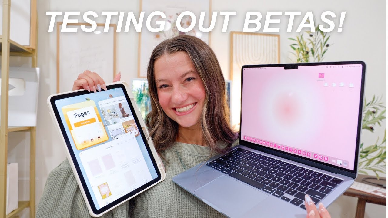 UPDATING MY iPAD & MACBOOK TO iPadOS 26 & MacOS TAHOE BETAS! *hands-on, top features, + MORE*
