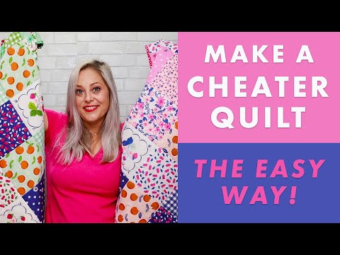 How to Make a Cheater Quilt