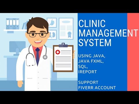 Preview of Clinic Management System using Java, JavaFX, SQL, iReport, SceneBuilder for MediCare Clin