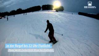 preview picture of video 'Piste Skilift Zuckerfeld/Rhön bei Flutlicht'