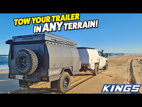 OFFROAD TOWING TRICKS REVEALED! How to tow a camper trailer, caravan or boat on the beach or dirt!
