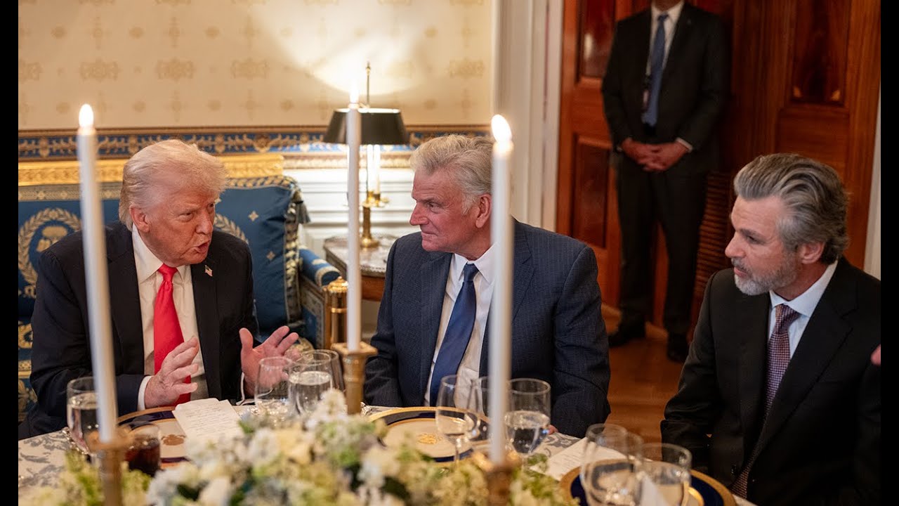 President Trump Participates in an Easter Prayer Service and Dinner