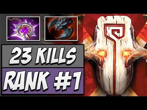 Rank 1 Juggernaut in Dotabuff with 23 KILLS | Dota Gameplay